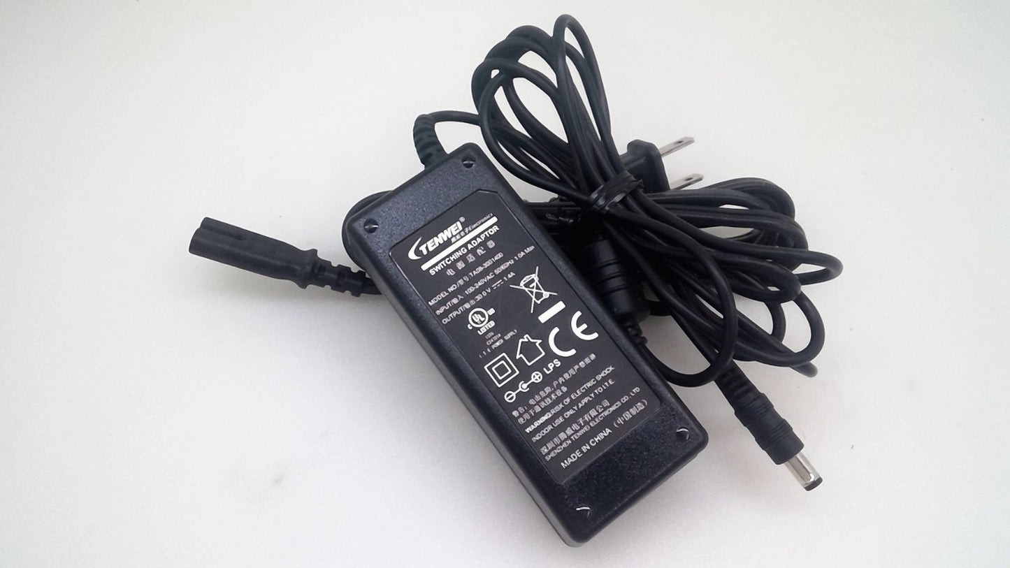 TENWEI AC POWER ADAPTER 30V  1.4A FOR VISION X TA08-3001400 W/Cord