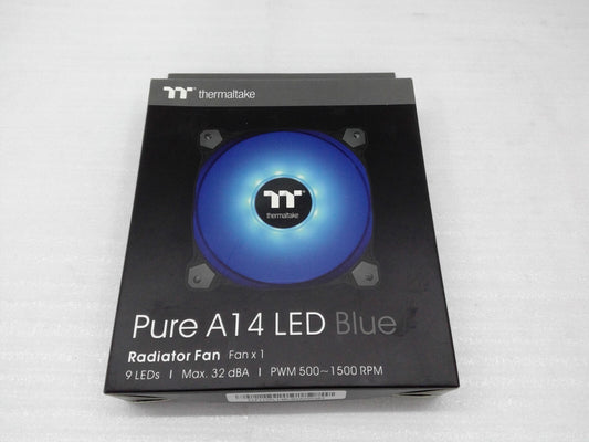 New Thermaltake Pure A14 LED Blue  Radiator Fan single CL-F110-PL14BU-B