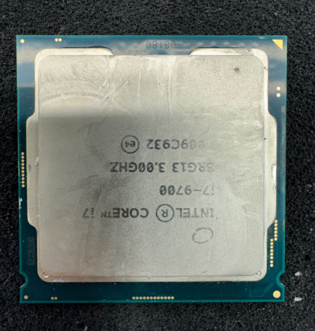 Intel Core i7-9700 SRG13 Desktop Processor 3GHz, 8-Core Tested