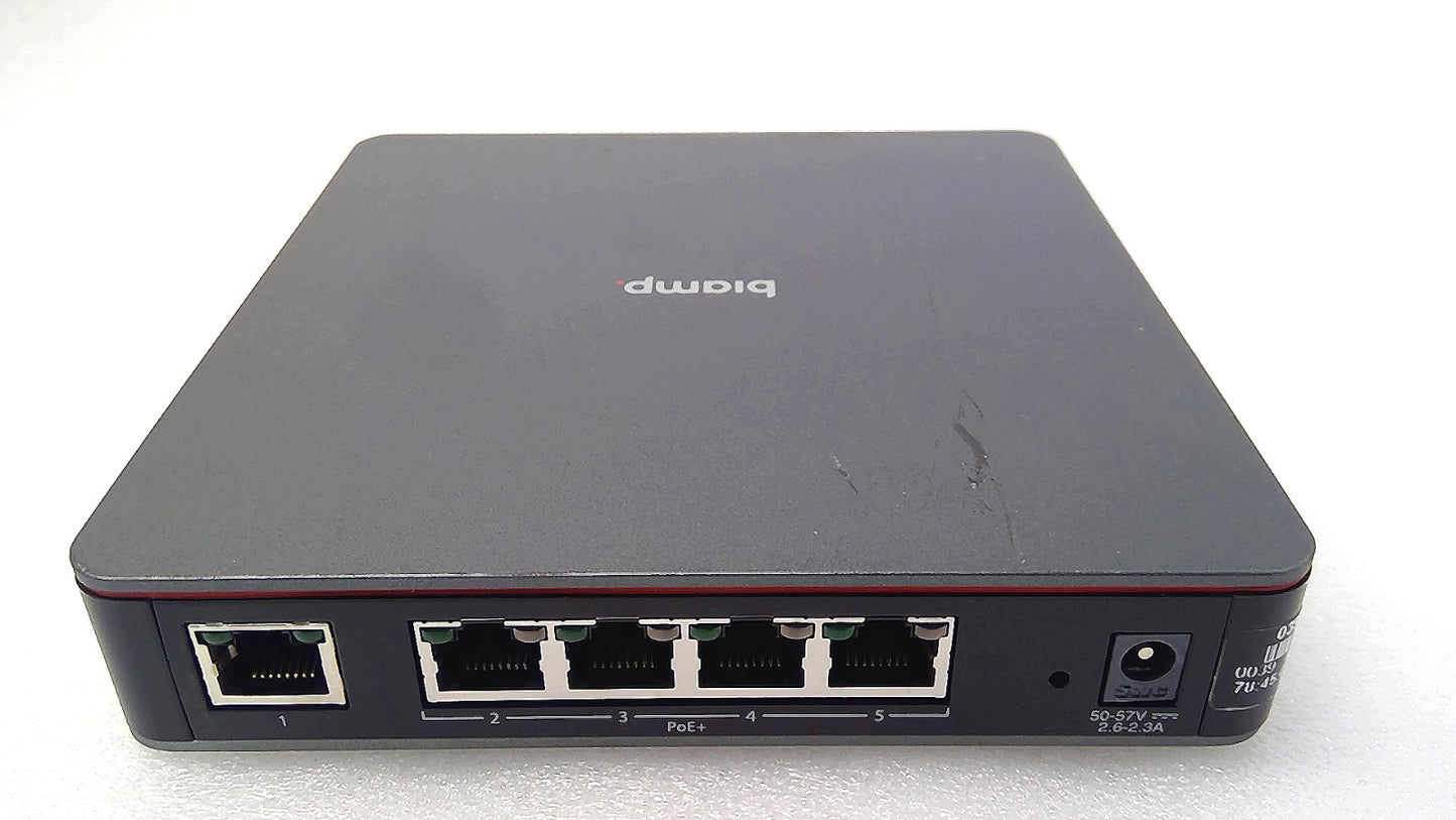 BIAMP Tesira CONNECT TC-5 5-port PoE+ Network Device