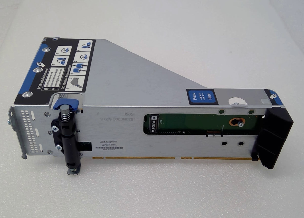 HP 877946-001 DL380 G10 2X8 X16 M.2 SATA PCI Slot Riser Kit  809461-001
