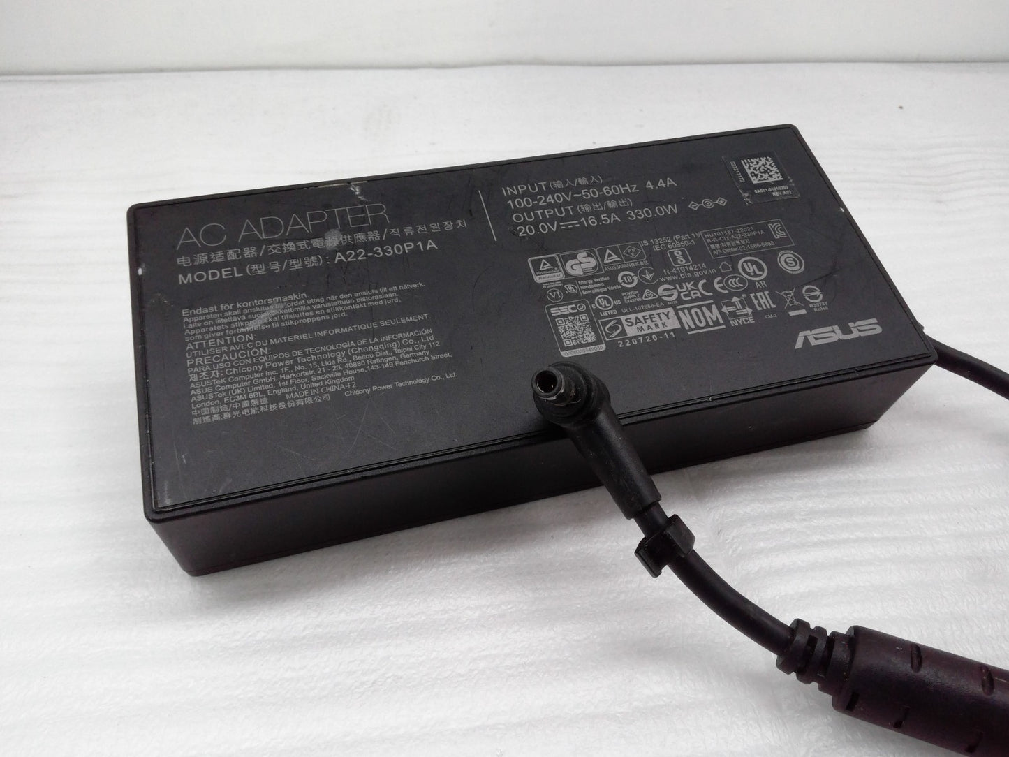 OEM 20V 16.5A 330W AC Adapter A22-330P1A ASUS ROG Strix G18 G814JZR-N6109X 6.0mm