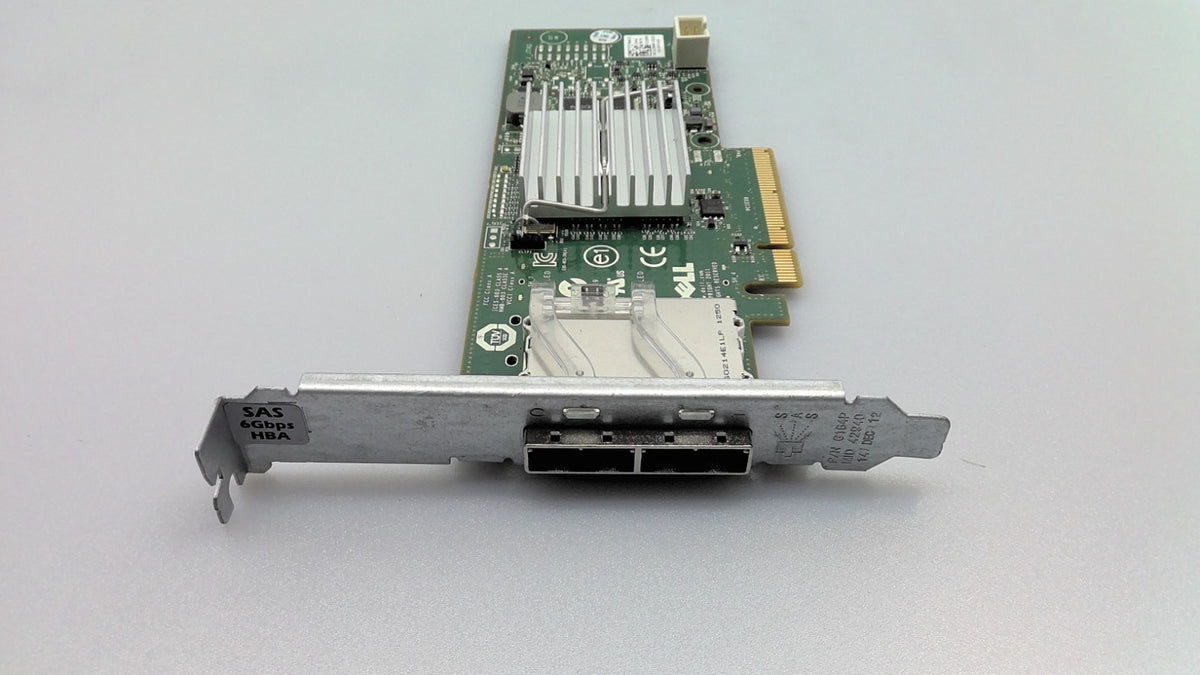 Dell 12DNW 012DNW PERC H200E SAS 6G DUAL PCI-E HBA Controller Card Full Height