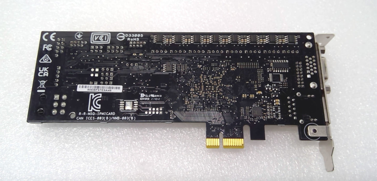 ASUS IPMI Expansion Card Remote Management LAN Card AST2600 v2 KVM PCIe 3.0 x1
