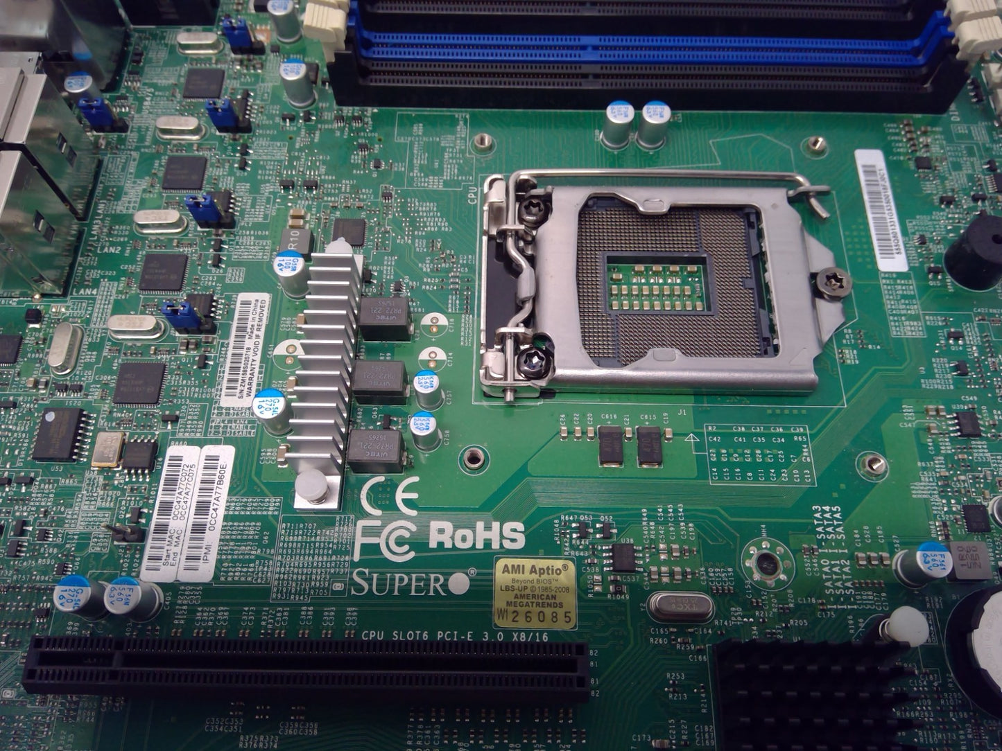 Supermicro X10SLM+-LN4F Intel LGA 1150 DDR3 Server Motherboard W/Hradsink