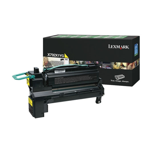 Genuine Lexmark X792 Yellow High Yield Toner Cartridge X792X1YG NEW SEALED