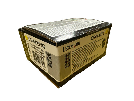 Lexmark  C544X1YG  Yellow Toner Cartridge C544 C546 X544 X546 X48