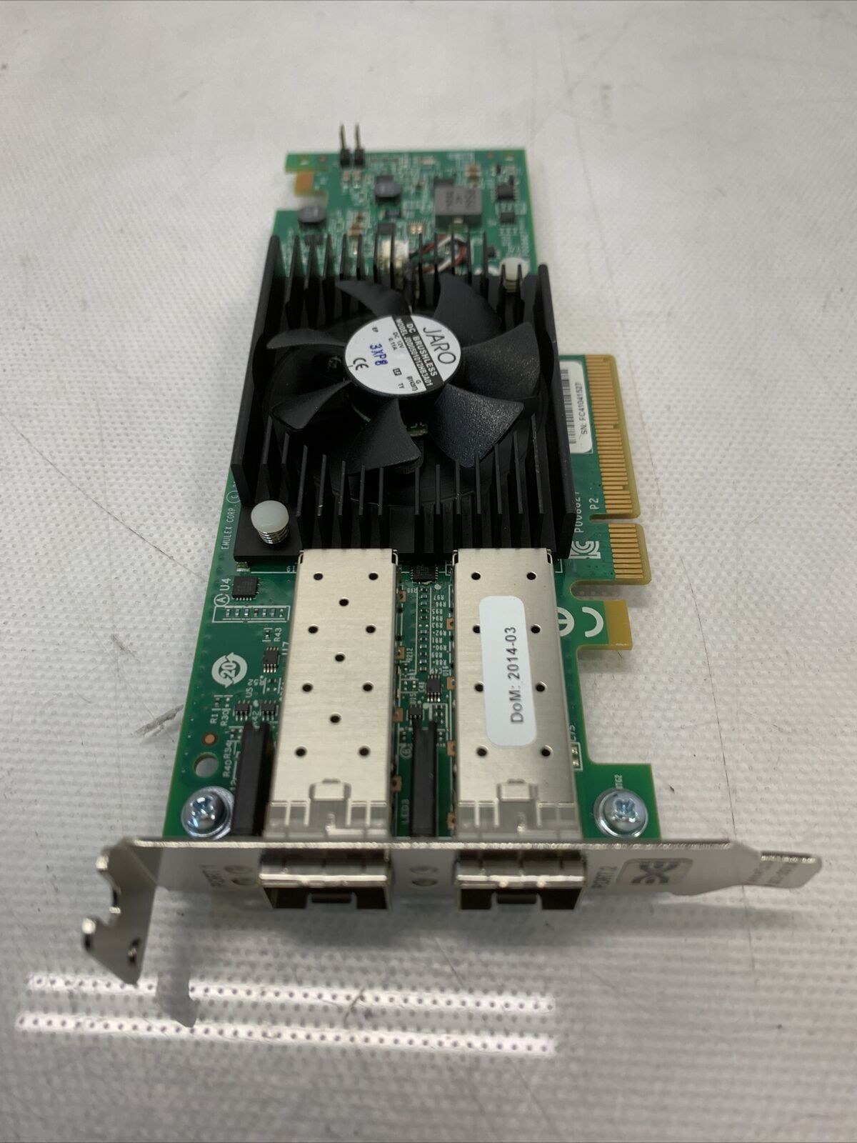 Dell Emulex Dual Port 10GB SFP+ Converged Network Adapter PCI-E 3.0 x8 RFPC9