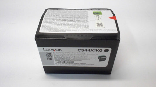 GENUINE LEXMARK EXTRA HI-YLD BLACK CARTRIDGE C544X1KG C544 C546 X544 X546 NEW