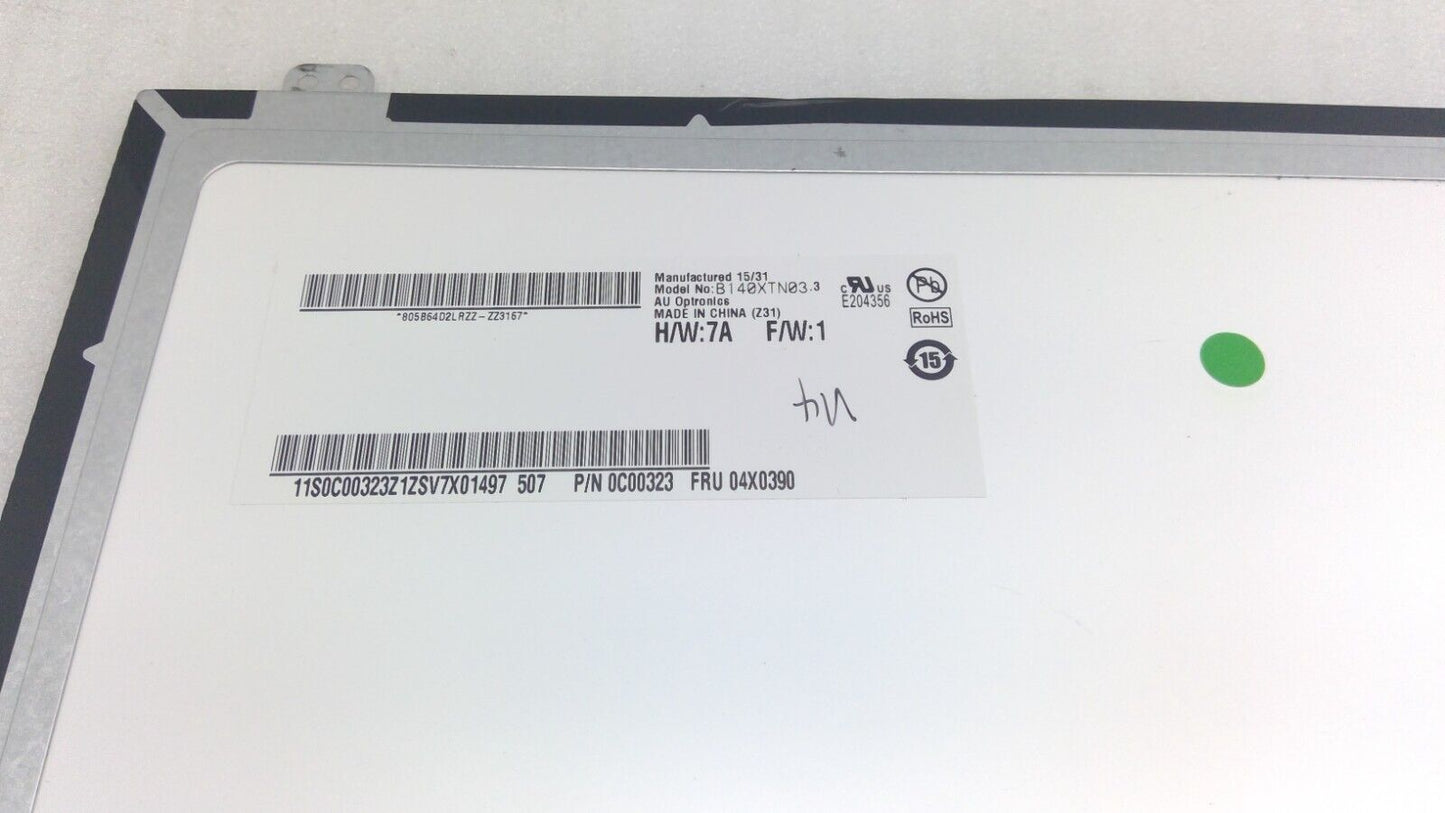 Lot of 2, 14" LCD Replacement Laptop Screen LP140WH2 B140XTN03.3, 30 pin WXGA HD