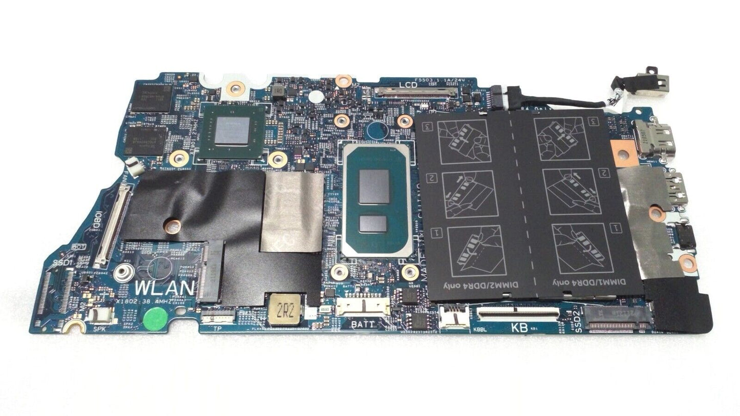 Dell P47D9 Motherboard for Inspiron 7706 2-in-1 i7-1165G7@2.0Ghz w/ Nvidia MX350