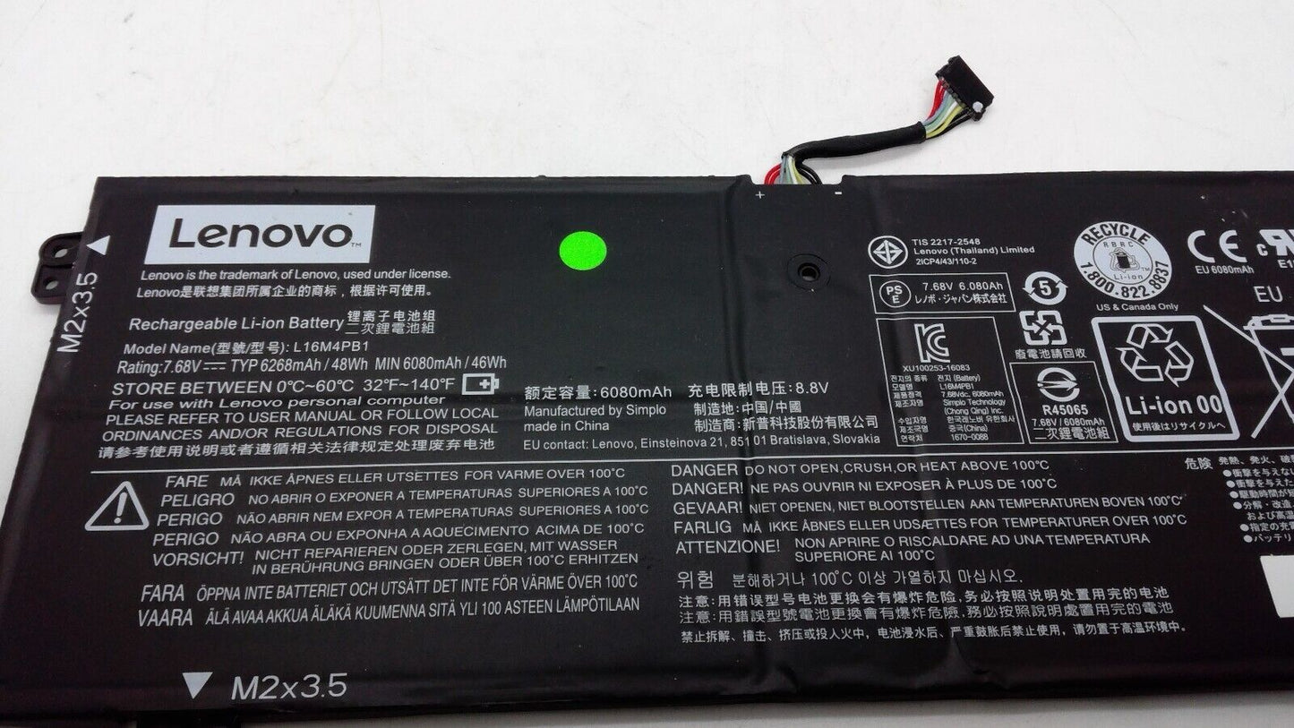 Lenovo Yoga 13.3" 720-13IKB OEM Battery 7.68V 48Wh 6268mAh L16M4PB1 5B10M52740