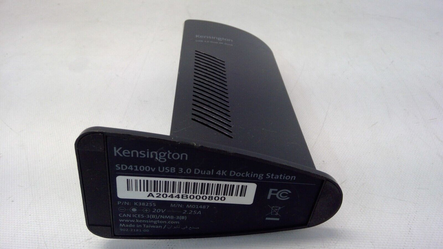 Kensington SD4100v USB 3.0 Dual 4K Docking Station P/N: K38255