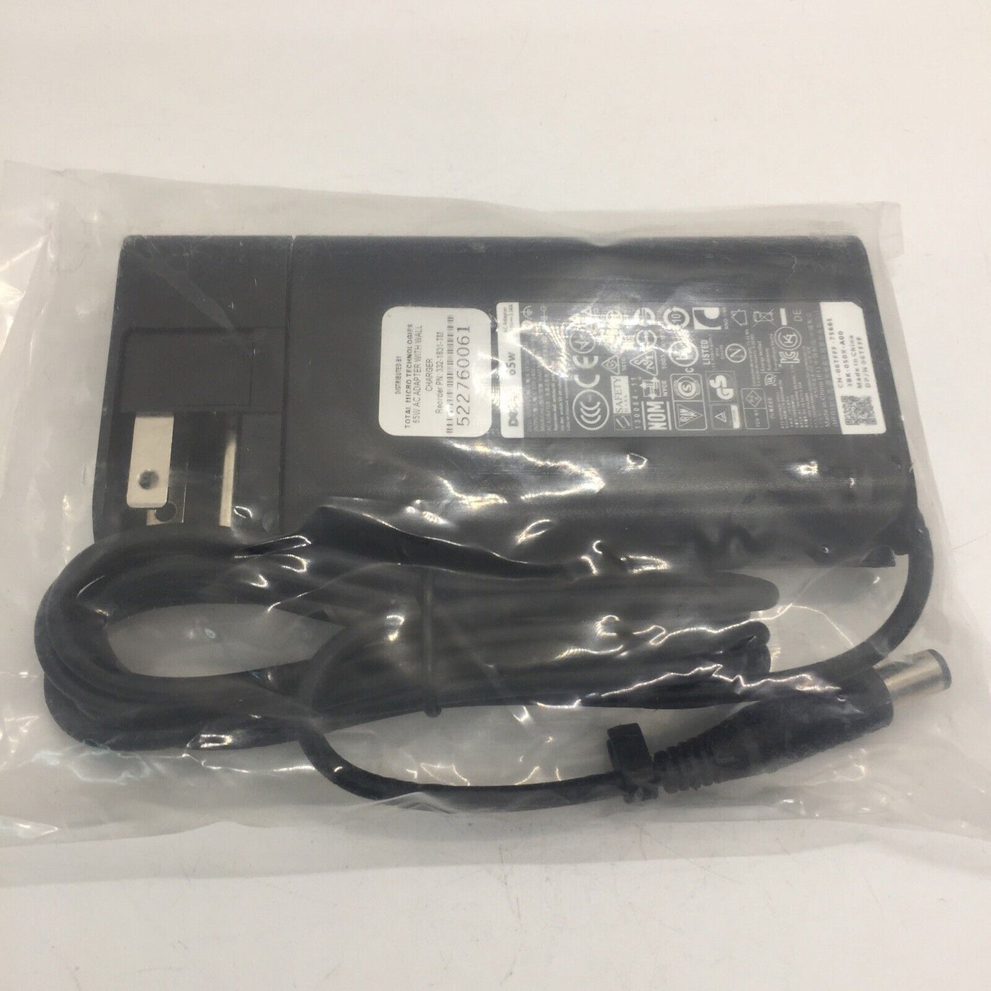 OEM Dell 65W AC Adapter 19.5V 3.34A 6TFFF for Dell Latitude Vostro wall charger