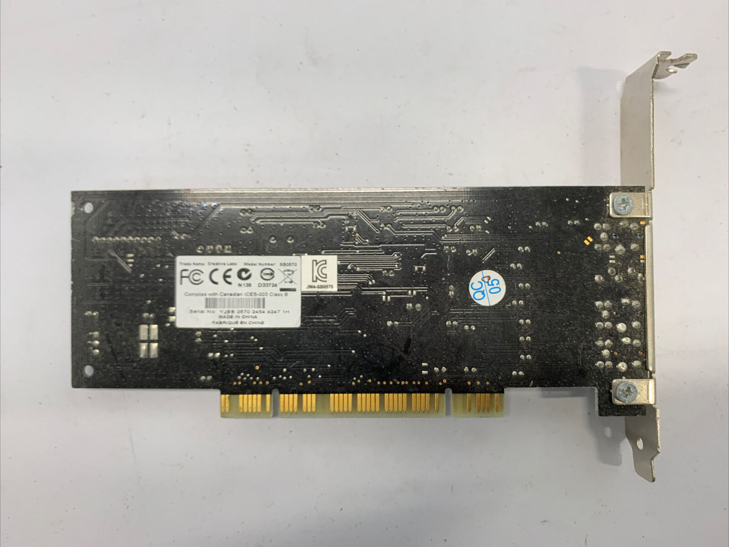 SOUND BLASTER AUDIGY SE SB0570 PCI 7.1 CH SOUND CARD