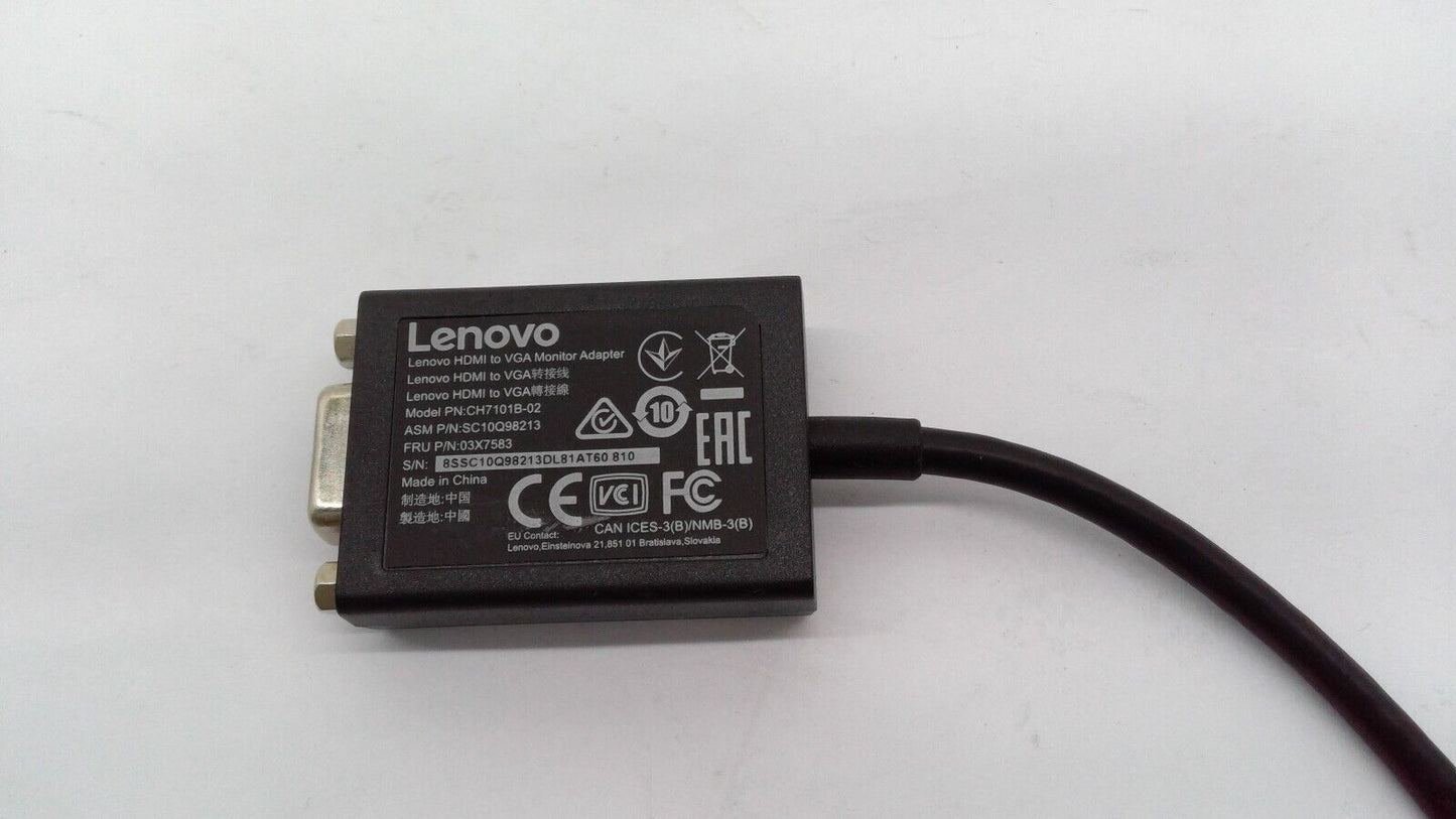 Lenovo HDMI To VGA Monitor Adapter 03X7583 03X6574 03X7277 CH7101B-02