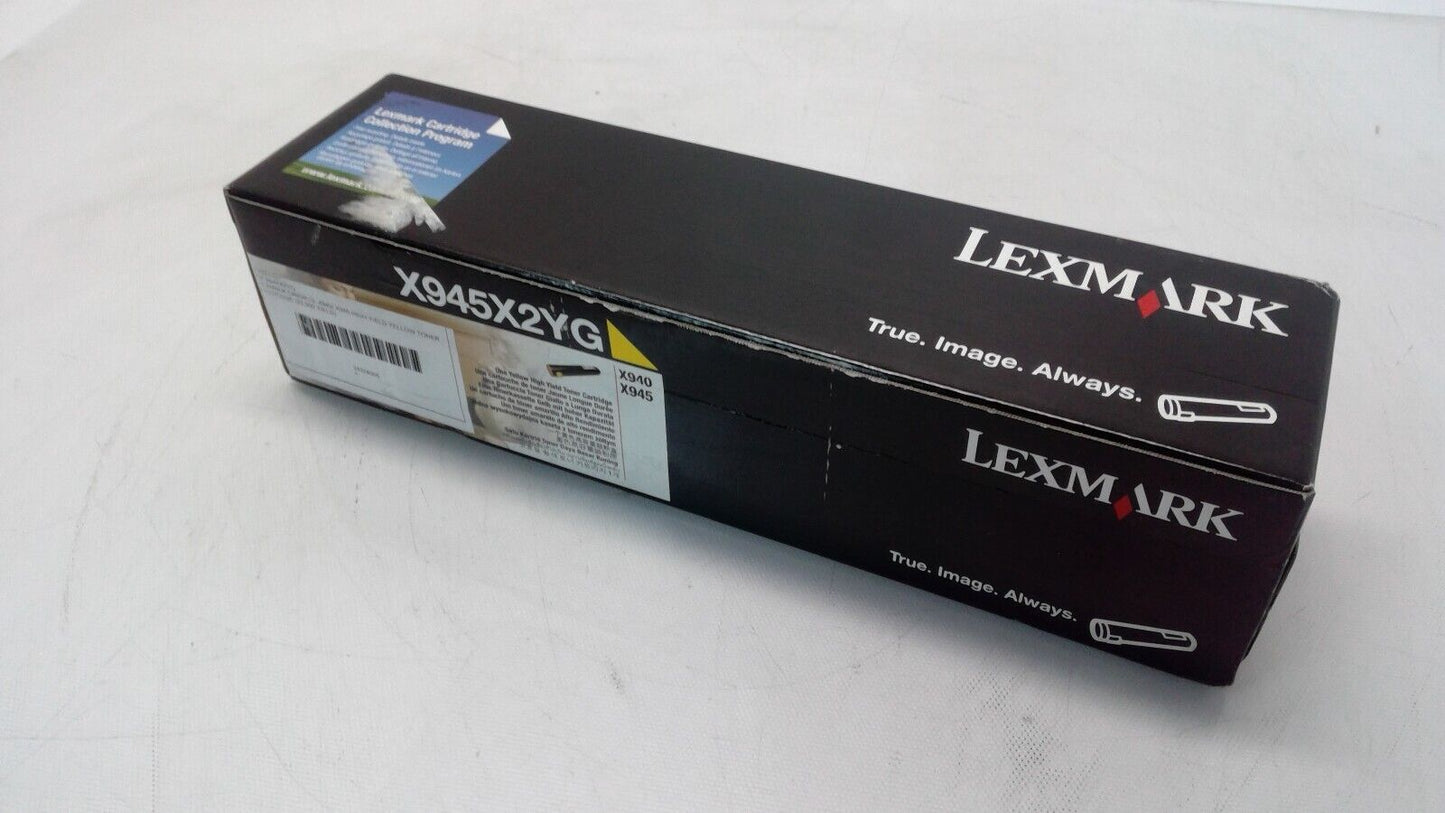 Genuine LEXMARK X945X2YG  Yellow High-Yield Toner Cartridge For X940 / X945