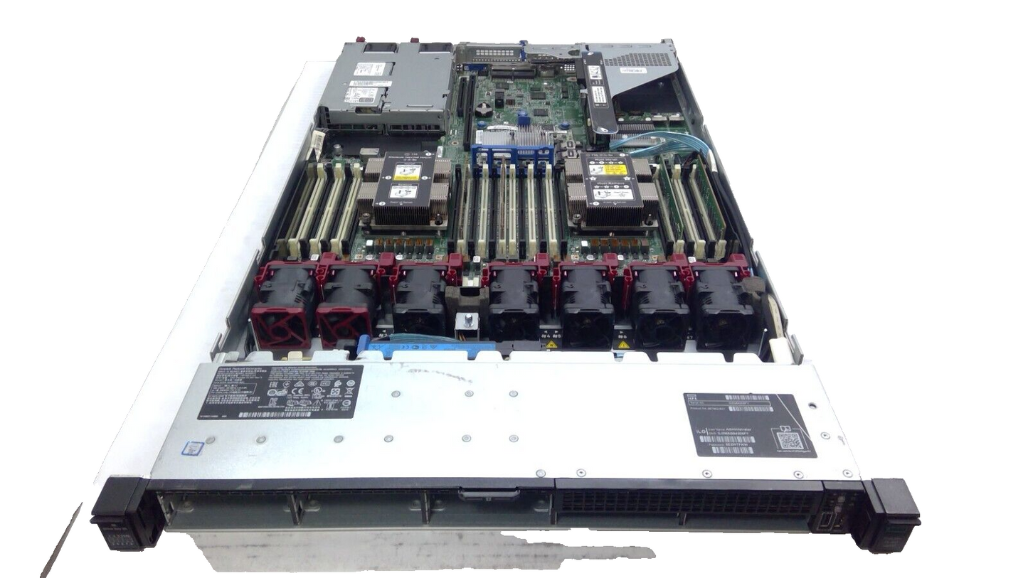 HP ProLiant DL360 Gen10 8 BAY 2.5" 2x Xeon Silver 4114 64G RAM 2x500W **READ**