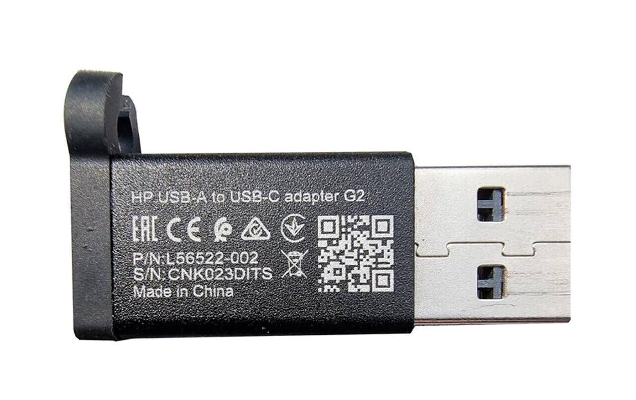 Genuine HP USB-C Female To USB 3.0 Type-A Adapter L56522-002