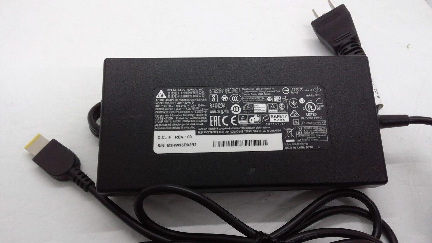 Genuine Delta for Lenovo Laptop AC Power Adapter 120W 20V 6A ADP-120VH D