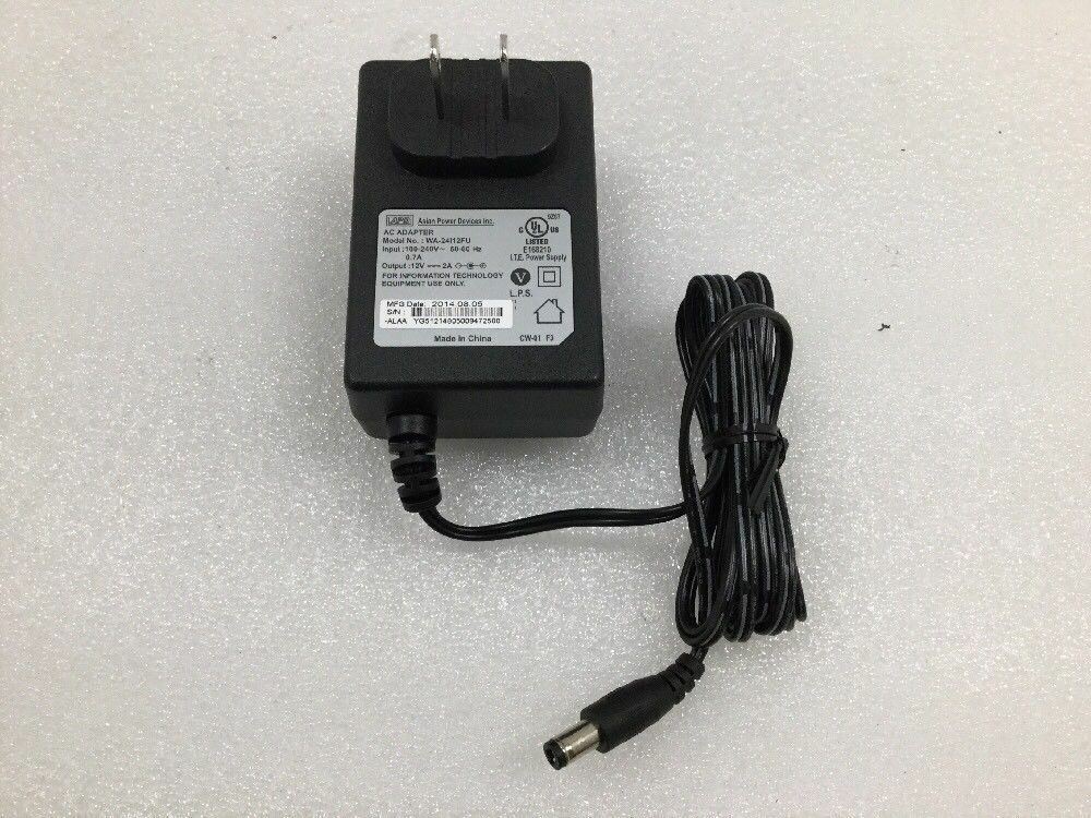 NEW 12V 2A  AC Adapter Wall Charger APD WA-24l12FU Power Supply