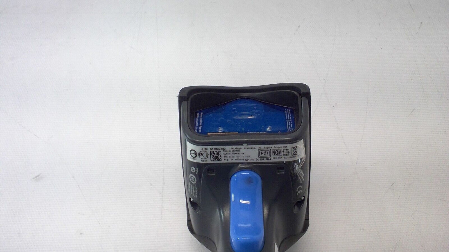 Datalogic Gryphon GD4400 GD4430-BK-HD USB Barcode Scanner NO USB CABLE