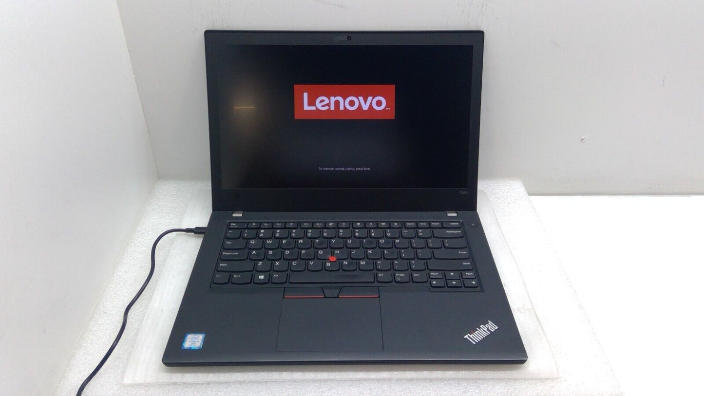 Lenovo ThinkPad T480 14" Laptop i7-8650U@1.9GHz 16GB RAM 512GB SSD *No Battery*