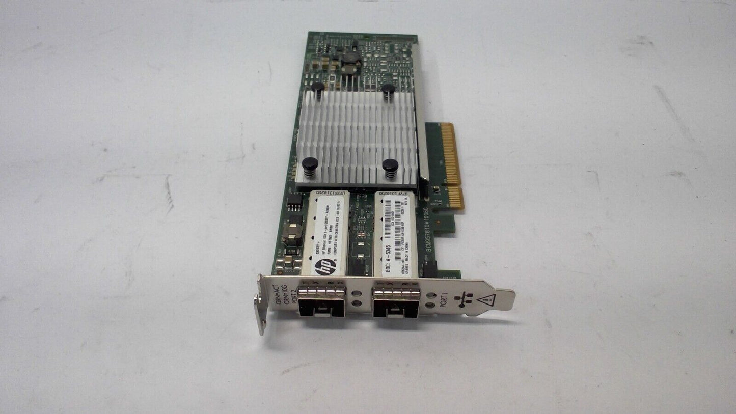 HP 530SFP+Dual Port 10GB SFP+ Ethernet Adapter Card PCIe 656244-001 652503-B21