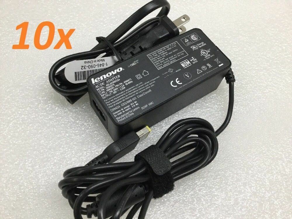 Lot of (10) - Original Lenovo 45W AC Adapter ADLX45NDC2A ADLX45NLC3A ADLX45NCC2A