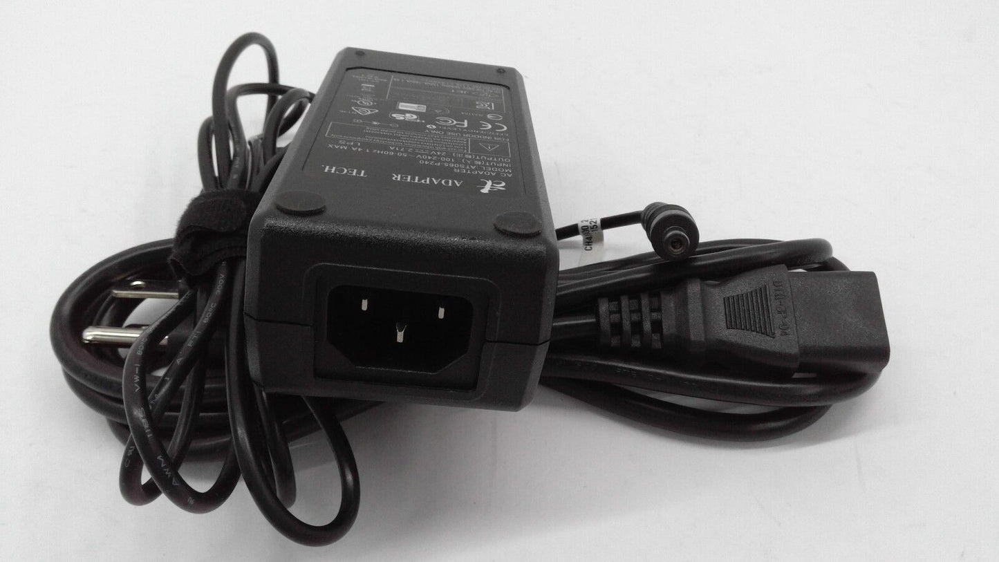 Genuine Adapter Tech ATS065-P240 Power Supply 24V 2.71A 65W AC Adapter w/Cord