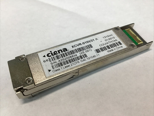 Ciena XCVR-010V31 XFP 10Gb 10km 1310nm 10GBase-LR XFP Transceiver