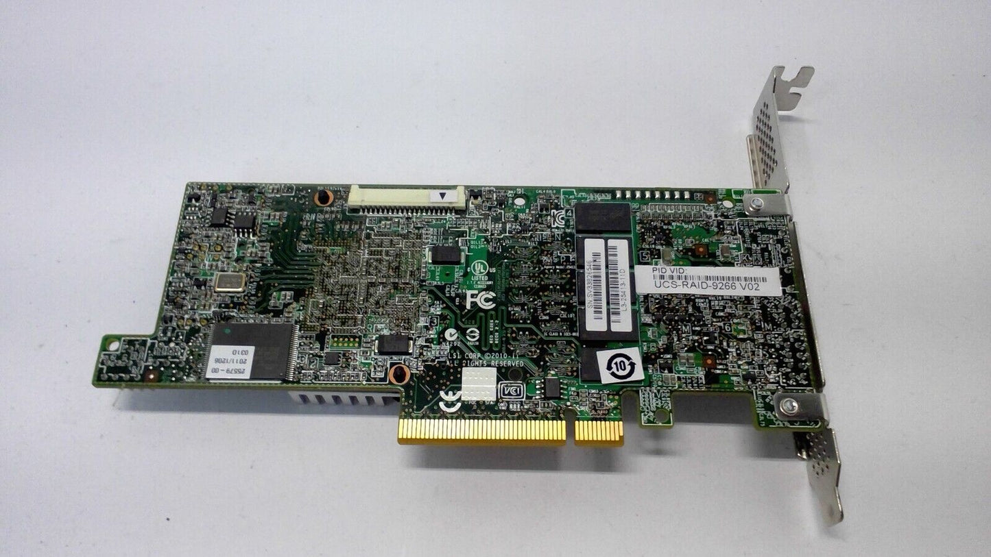 CISCO UCS-RAID-9266 MegaRAID 6Gb/s SAS SATA Controller PCIE Card 9266-8i H/P