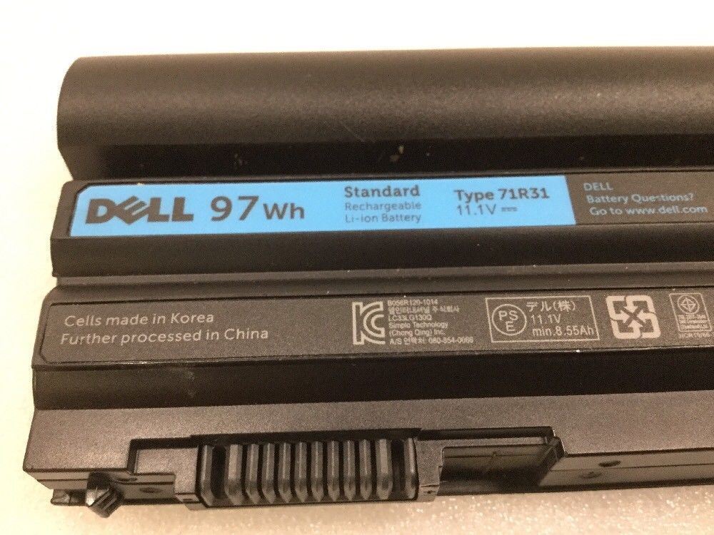 Genuine Dell E6420 E6520 9 Cell  97Wh Laptop Original Battery 71R31 8P3YX M5Y0X