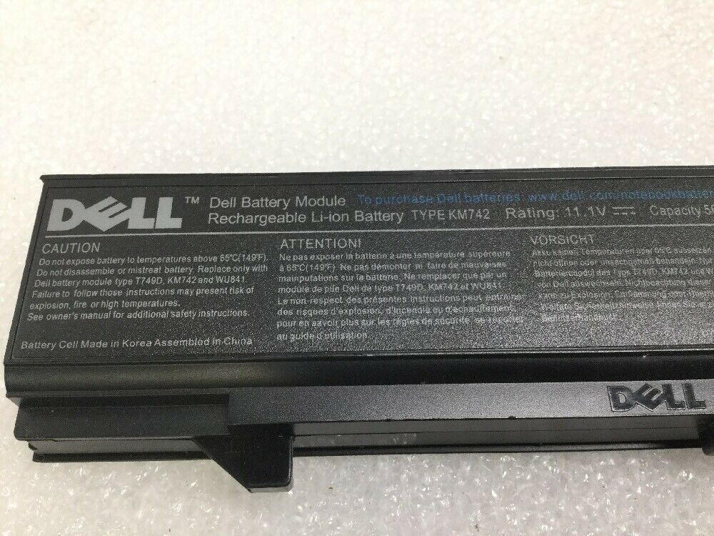 Original Dell KM742 Battery for Latitude E5400 E5500 E5410 E5510 PX644H WU841