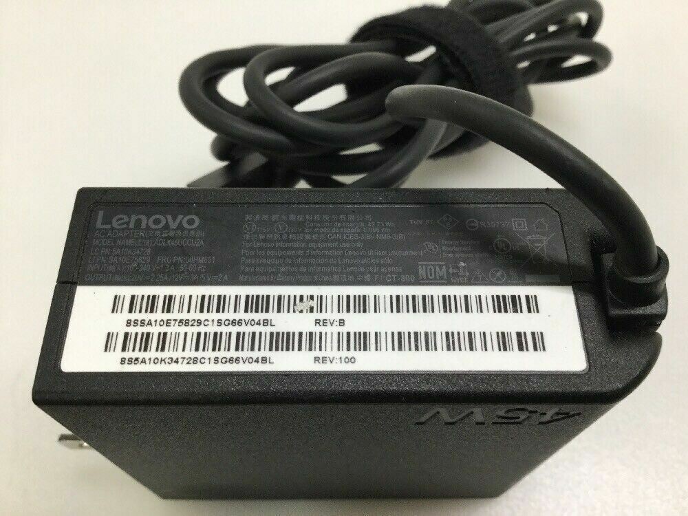 Original OEM Lenovo 45W 20V 2.25A USB-C Wall Charger ADLX45UCCU2A 00HM651