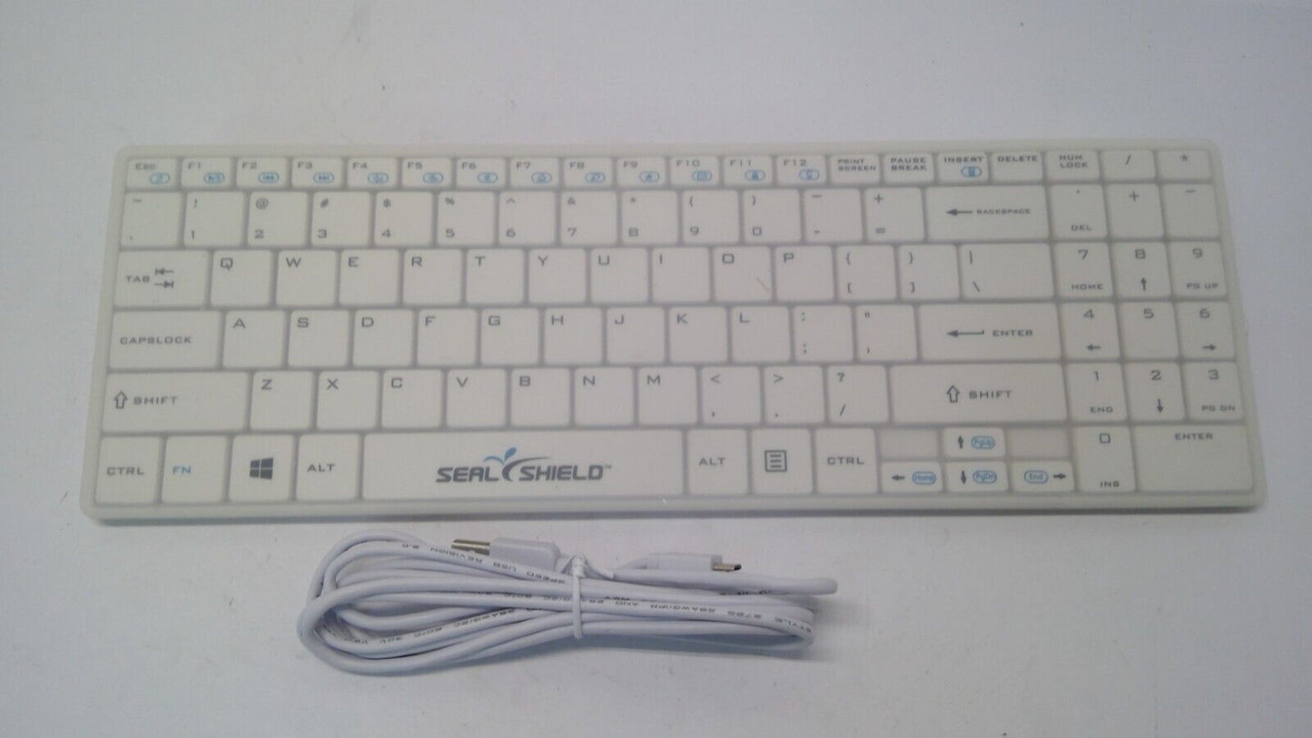 Seal Shield CLEANWIPE Medical Grade RF Wireless Keyboard SSWKSV099W Waterproof