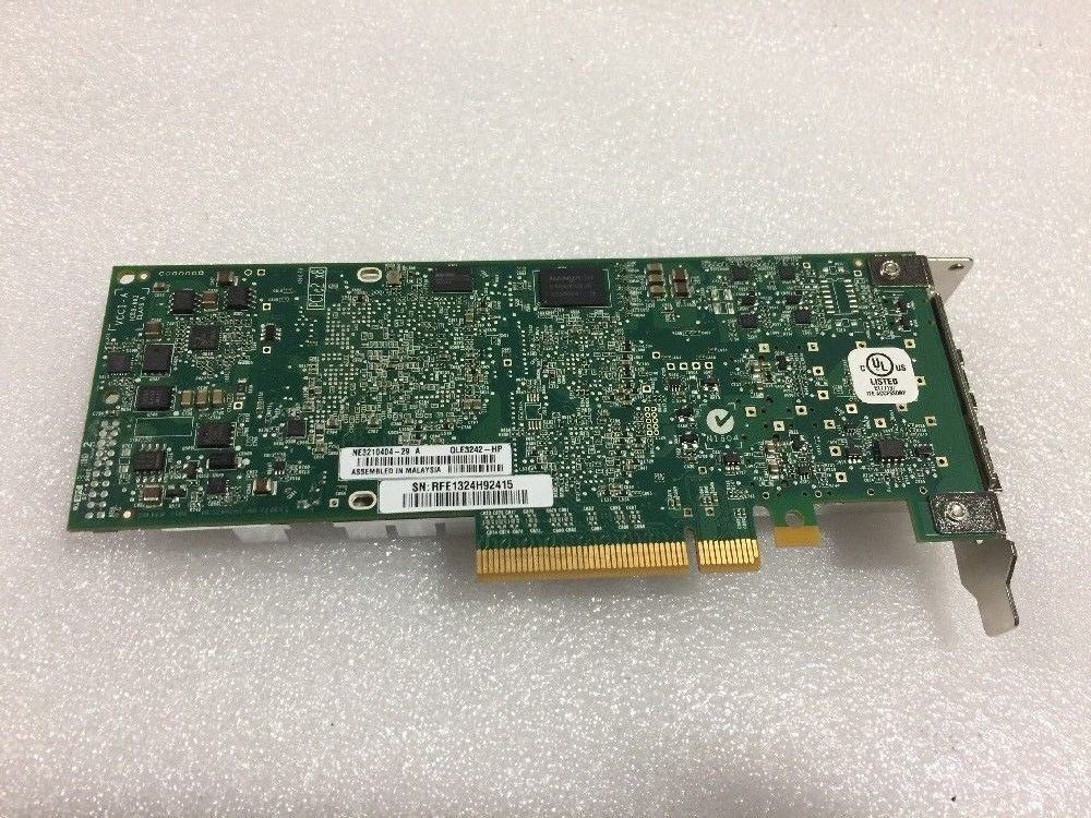 HP NC523SFP Dual-Port 10Gbps PCI-E Adapter 593742-001 Low Porfile Bracket