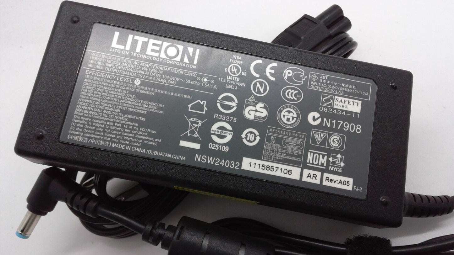 Genuine LITEON 90W 19V 4.74A PA-1900-34 For Acer Aspire V5-571 Laptop AC Adapter