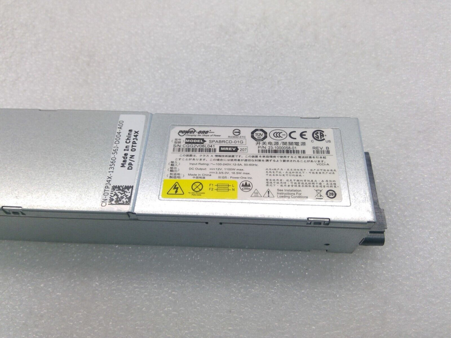 23-1000058-01 BROCADE 100-652-868-00 1100Watts Switch Power Supply (SPABRCD-01G)