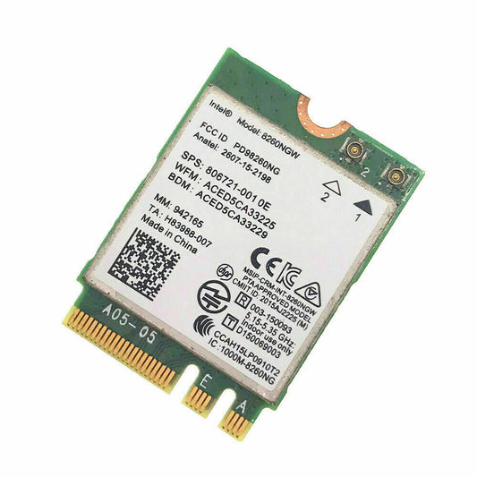 HP 806722-001 Intel 8260NGW Dual Band Wireless-AC Bluetooth WiFi M.2 Card