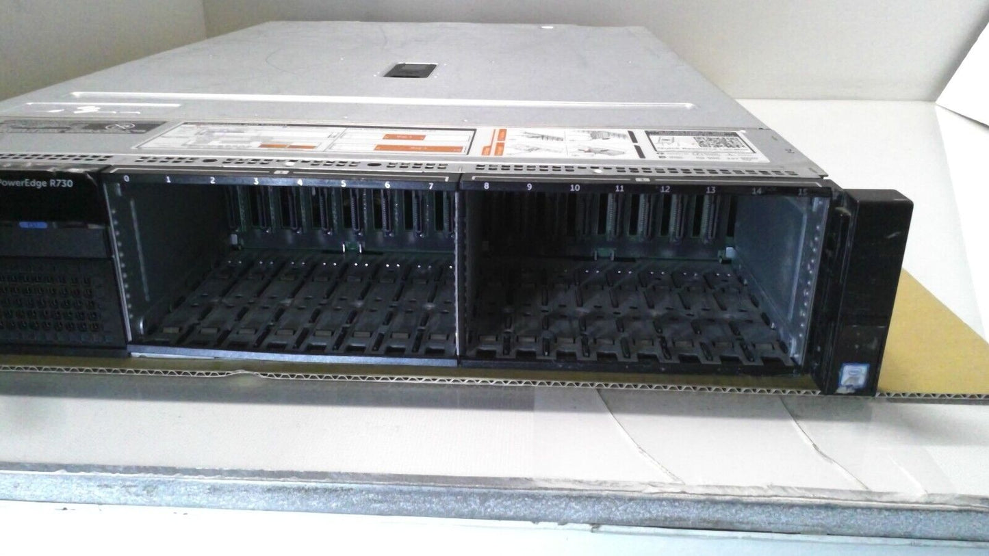 Dell PowerEdge R730 Server Barebone, 16 Bay 2.5" 2x 750W PSU 2x Heatsinks TESTED