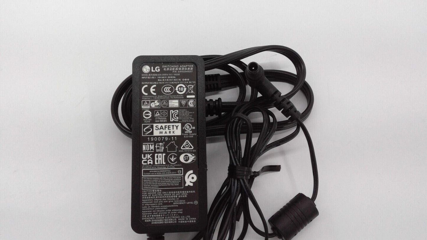 Original LG 24EA430V 24" LED Monitor ADS-25SFA-19-3 19025E AC Adapter&Cord@@