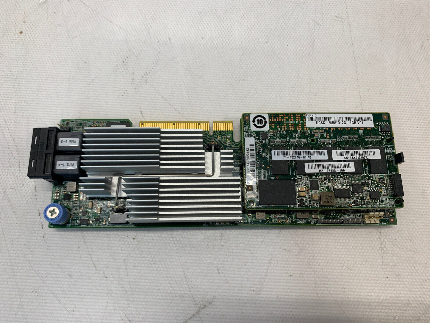 Cisco UCSC-MRAID12G-1GB 1Gb 12Gb/s SAS RAID Controller Card 74-12862-02