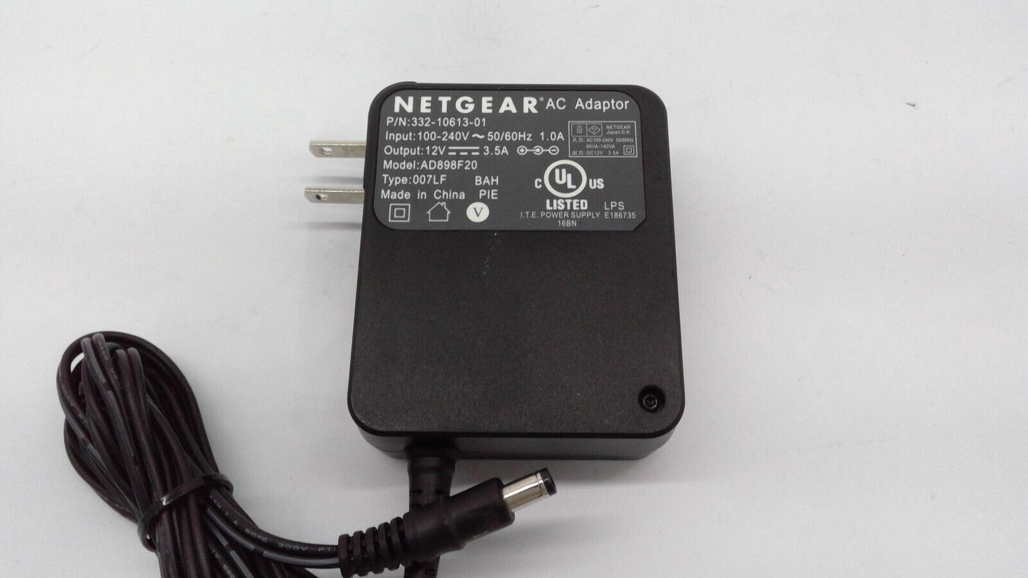 Netgear AD898F20 AC Adapter 12V 3.5A Power Supply 332-10613-01 OEM