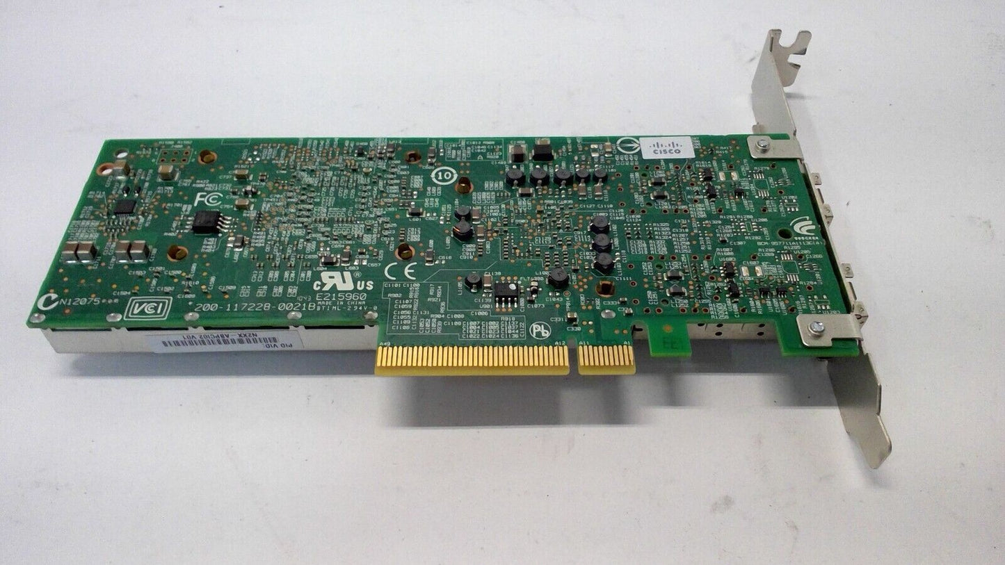 Cisco Dual-Port 10Gb SFP+ Network Interface Card 74-7121-02 N2XX-ABPCI02