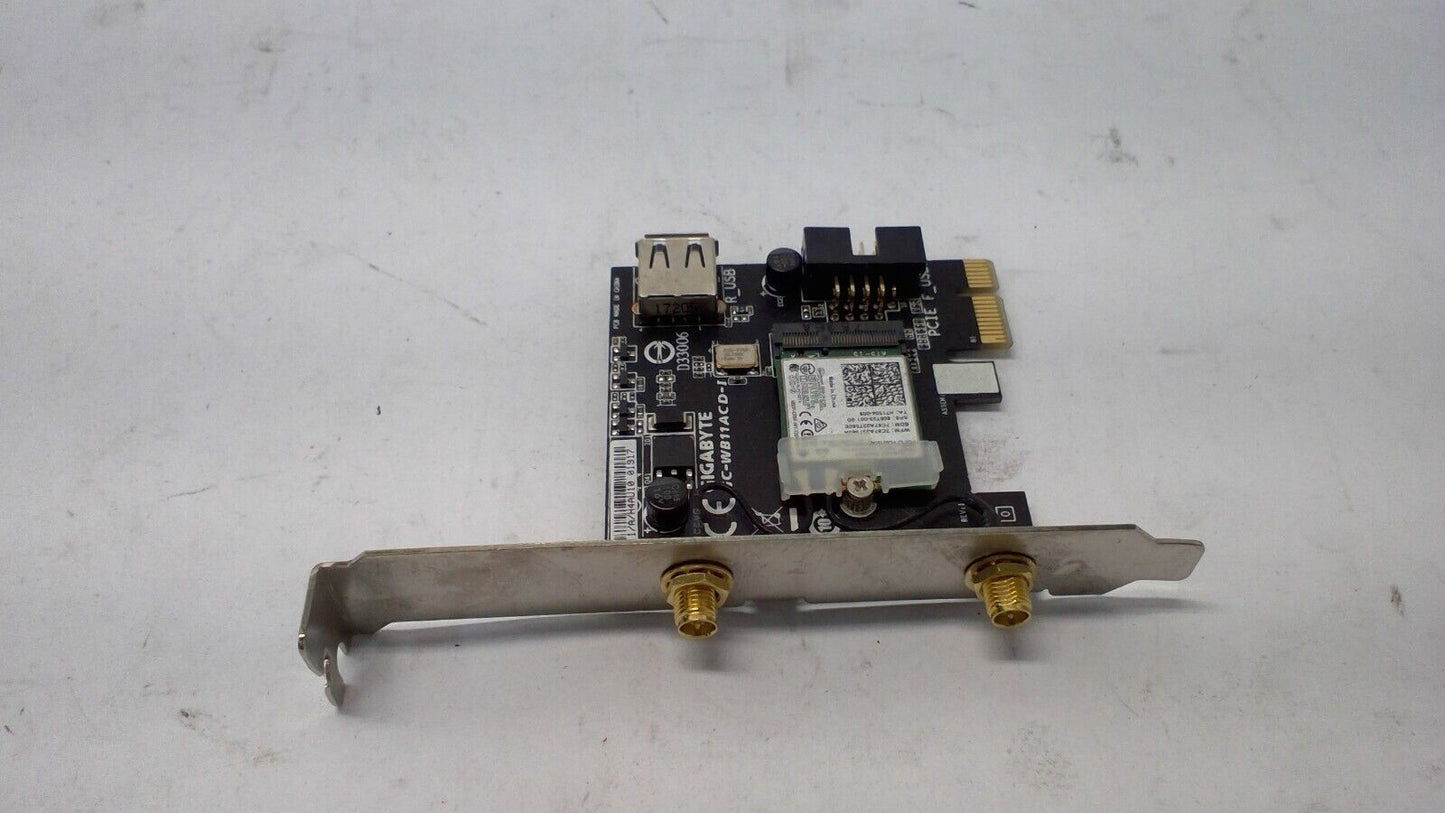 Gigabyte GC-WB11ACD-I 802.11AC Bluetooth WiFi PCI Express Card NO Antennas