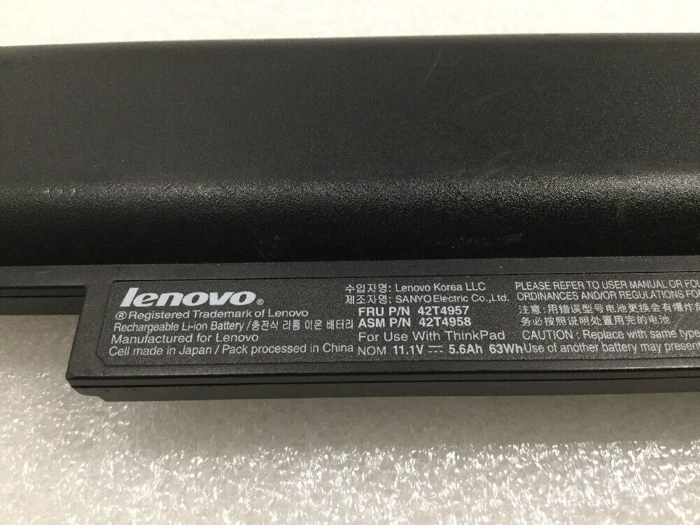 Lot of 10 - OEM Lenovo Battery ThinkPad E120 X121e X130e 42T4957 42T4958 35+