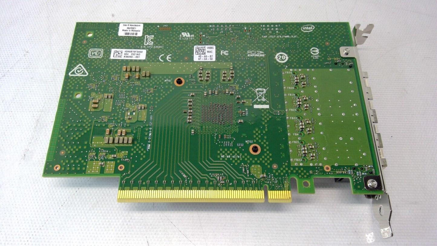 Dell Intel Quad Port 10/25GbE SFP28 Network Adapter VK88G 0VK88G E810-XXVDA4