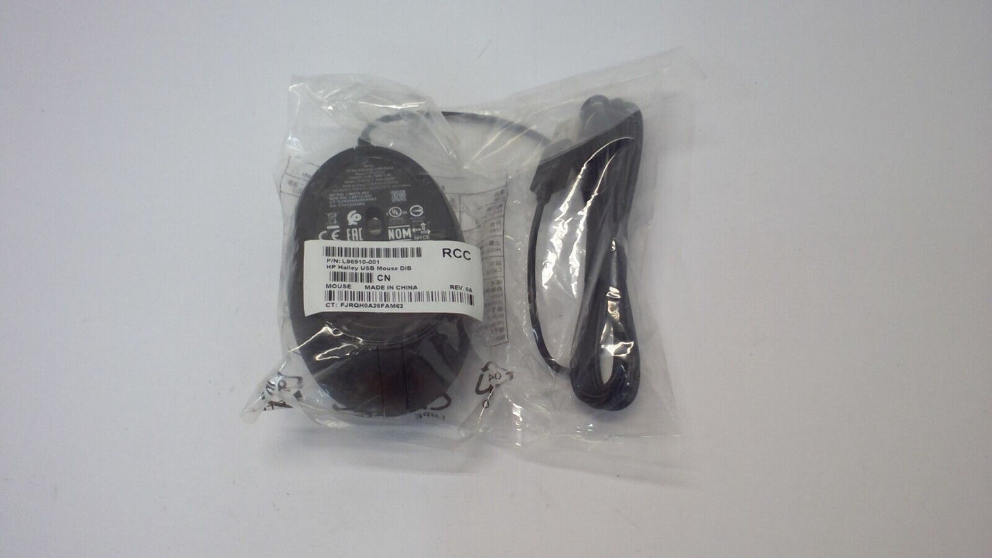 Lot of 10 - (NEW) HP 320M USB Wired Desktop Mouse L96910-001 L95713-00 HSA-P009M