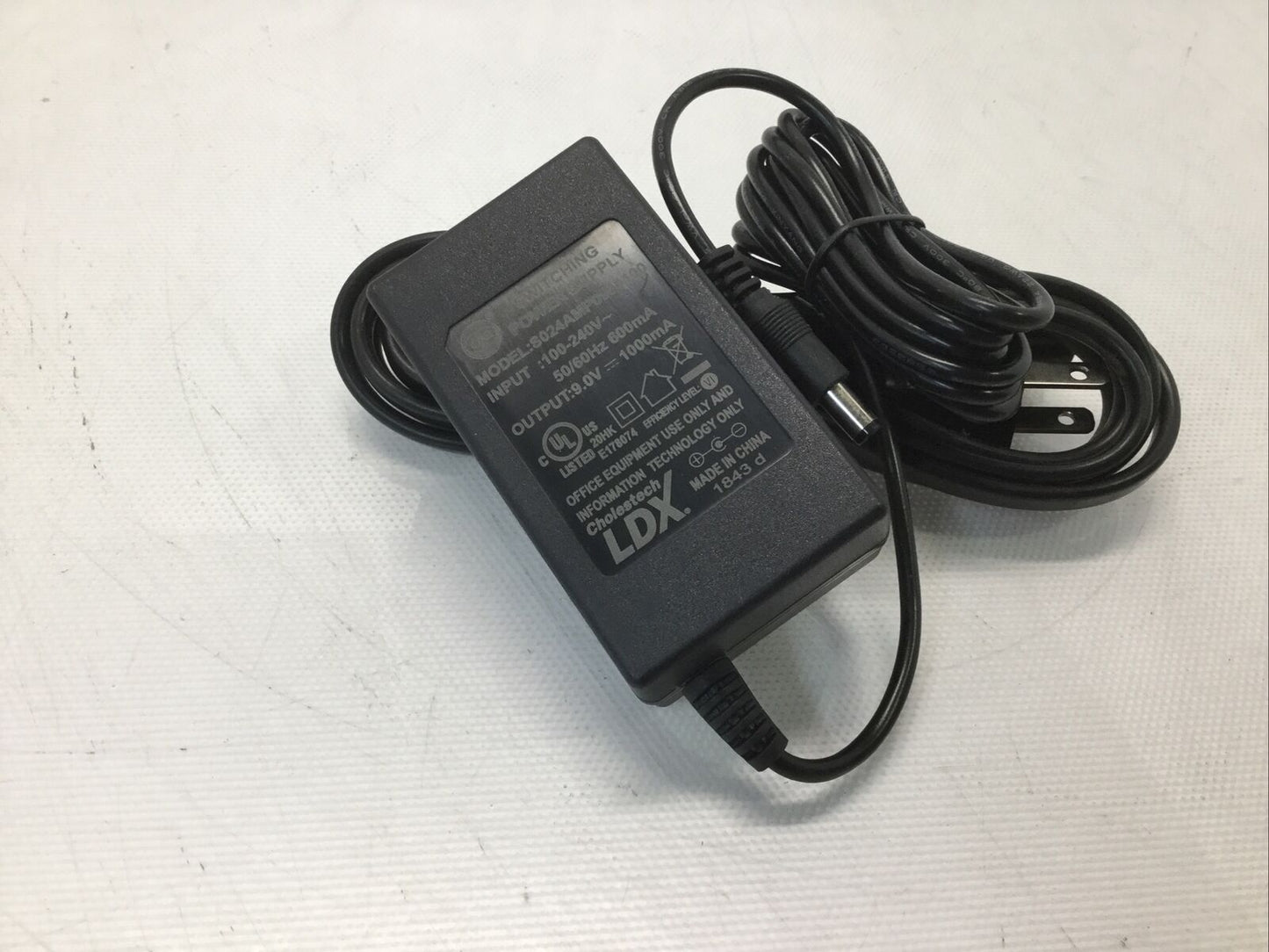 (10) Cholestech LDX Switching Power Supply 9.0V 1A AC Adapter S024AMP0900100